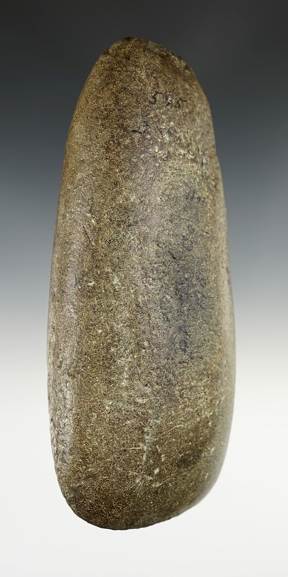 Nicely polished 6 1/4" Celt found in Pettis Co., Missouri. Ex. John Lutz.