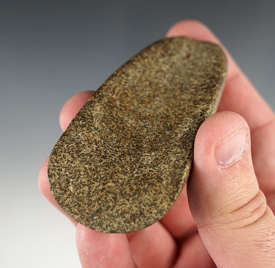 Stellar 3 1/2" deeply scooped Gouge found in Massachusetts. Comes with a Bennett COA.