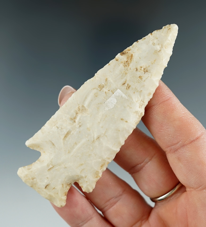 3 7/16" Hardin found in Arkansas/Oklahoma area. Comes with Rogers and Stermer COAs.