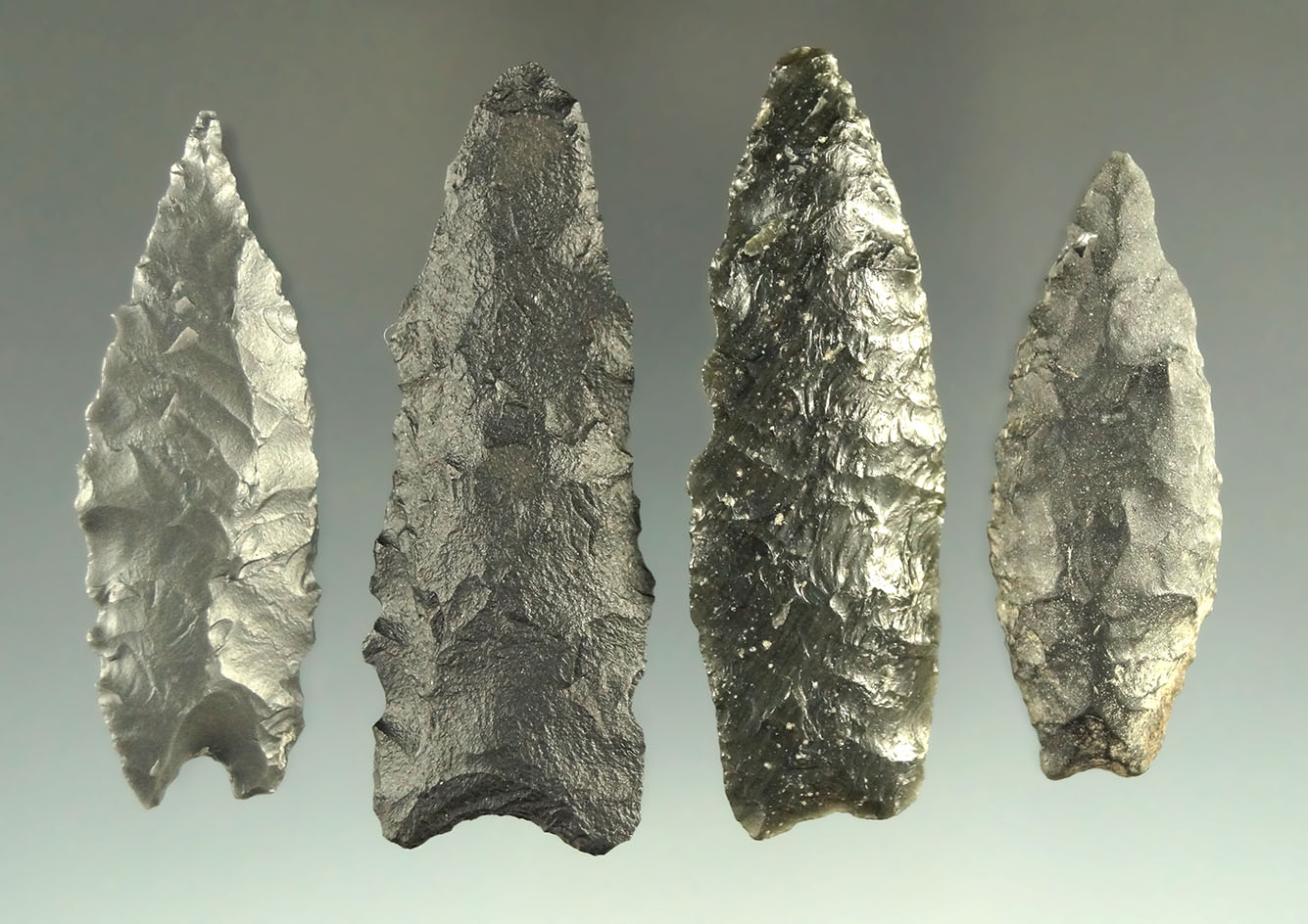 Set of four Great Basin artifacts, largest is 2 1/4".