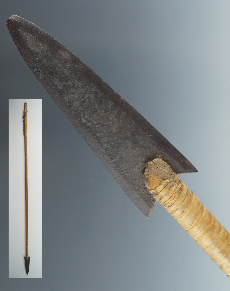 Historic Period Arrowhead in shaft that is 24.5" inches long found in South Dakota.