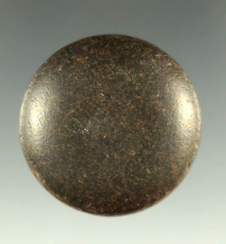 1 1/4" diameter Highly polished miniature Discoidal found in Illinois.