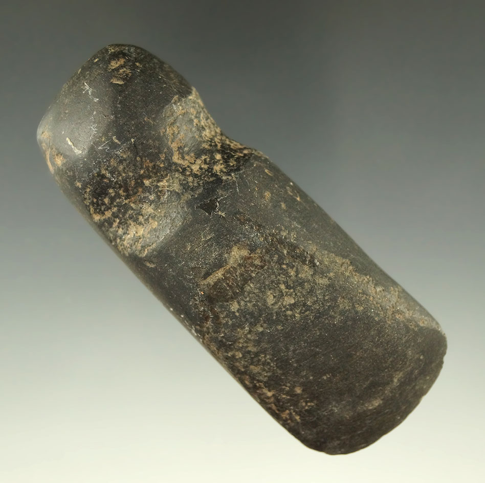 3 1/8" nicely polished 3/4 grooved miniature Axe found in the southwestern U. S.