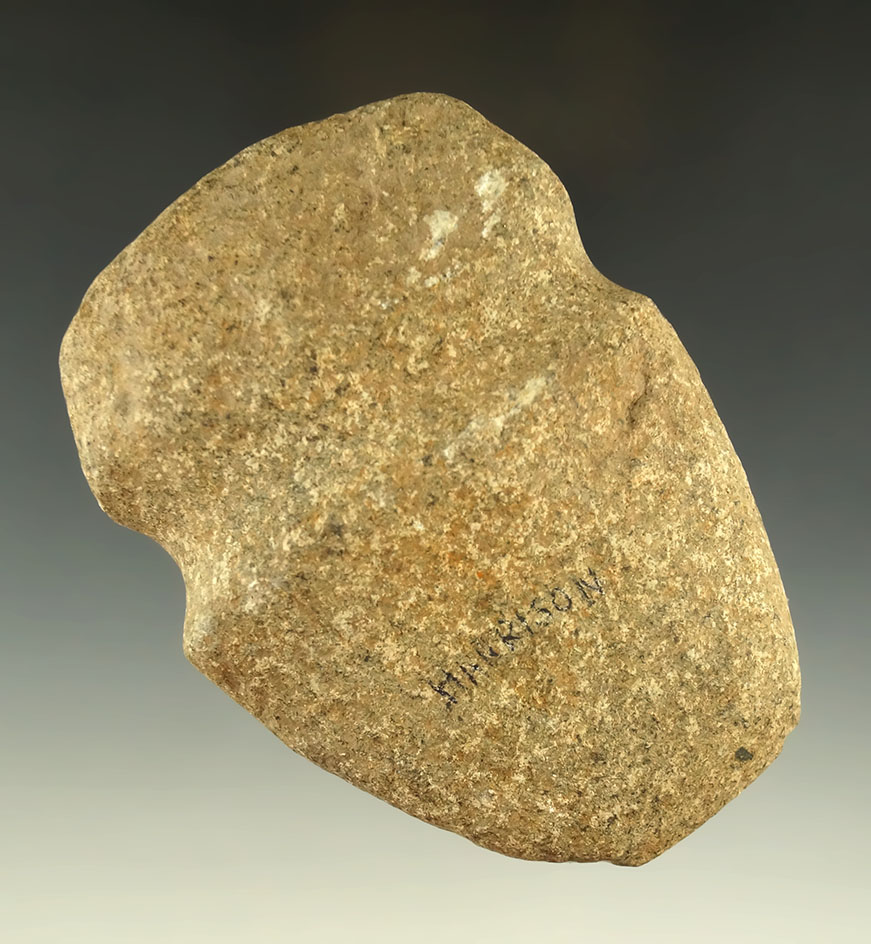 4" long fully grooved miniature Axe found in the Midwest.