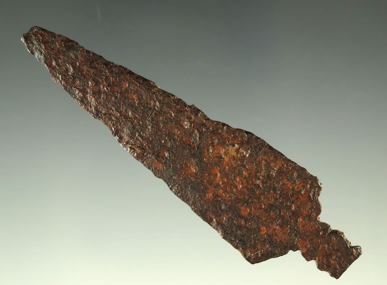 2 5/8" Iron Trade Point found in the Plains region.