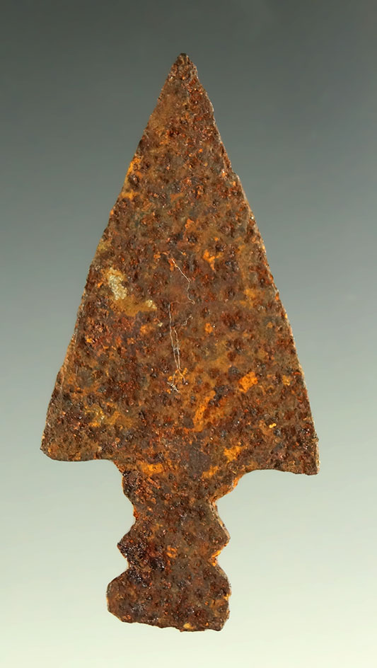 1 11/16" metal trade point found in the Plains region.