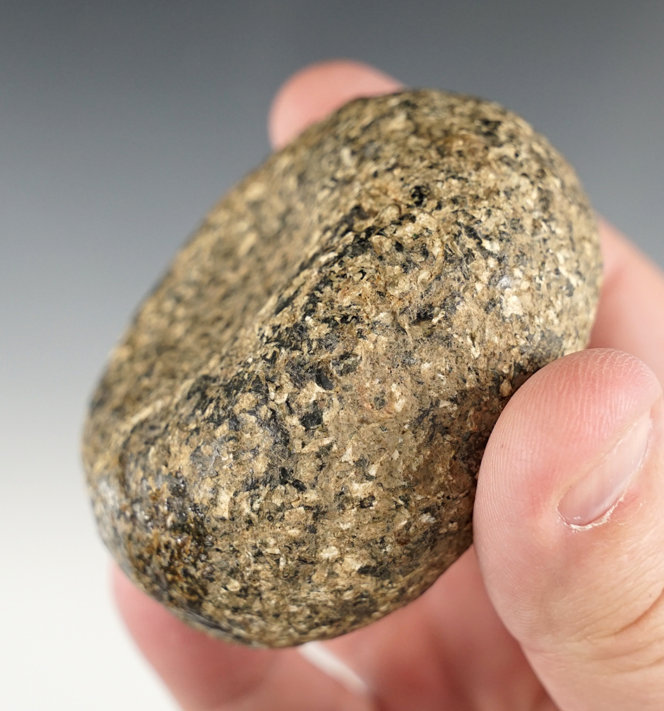 2 1/8" wide Hardstone Discoidal found in Illinois. Nice old relic.