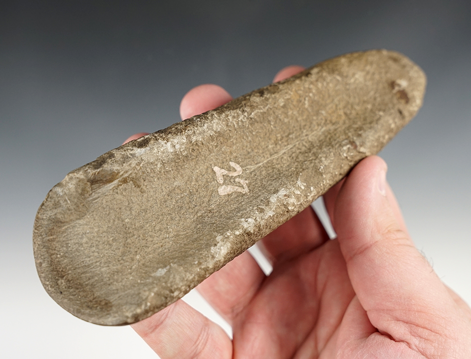 Very nice 6 3/8" Gouge found in Massachusetts. Nicely patinated. Ex. Bradbury collection.