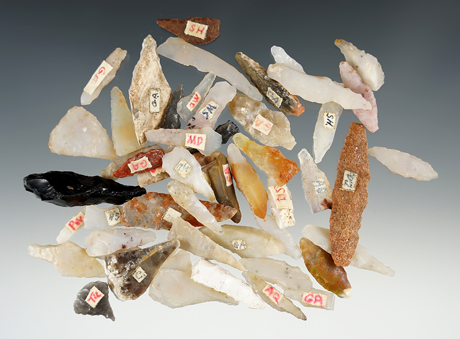 Set of 50 assorted points found in New Mexico.