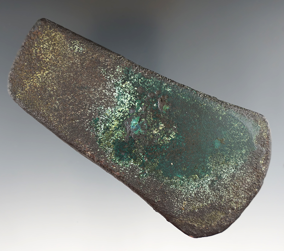 4 ½" Copper Celt found near North Branch, New Lithia Springs, Pennsylvania in 1934.