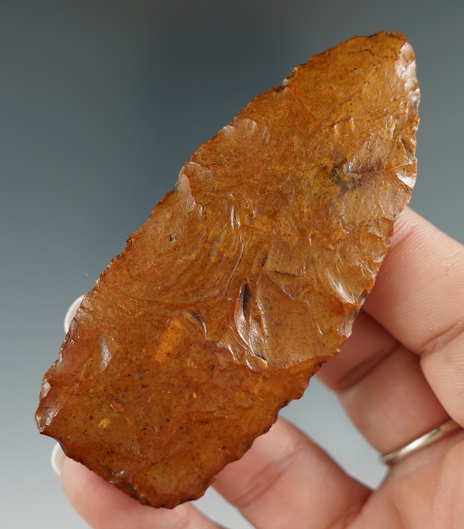 3 5/16" Cowhouse Slough found by Ron Waldrop near the Flint River, Albany, Georgia.