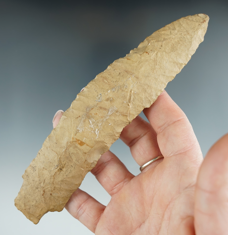 Uniquely styled 6 1/16" curved Knife found in Walker Co., Alabama.