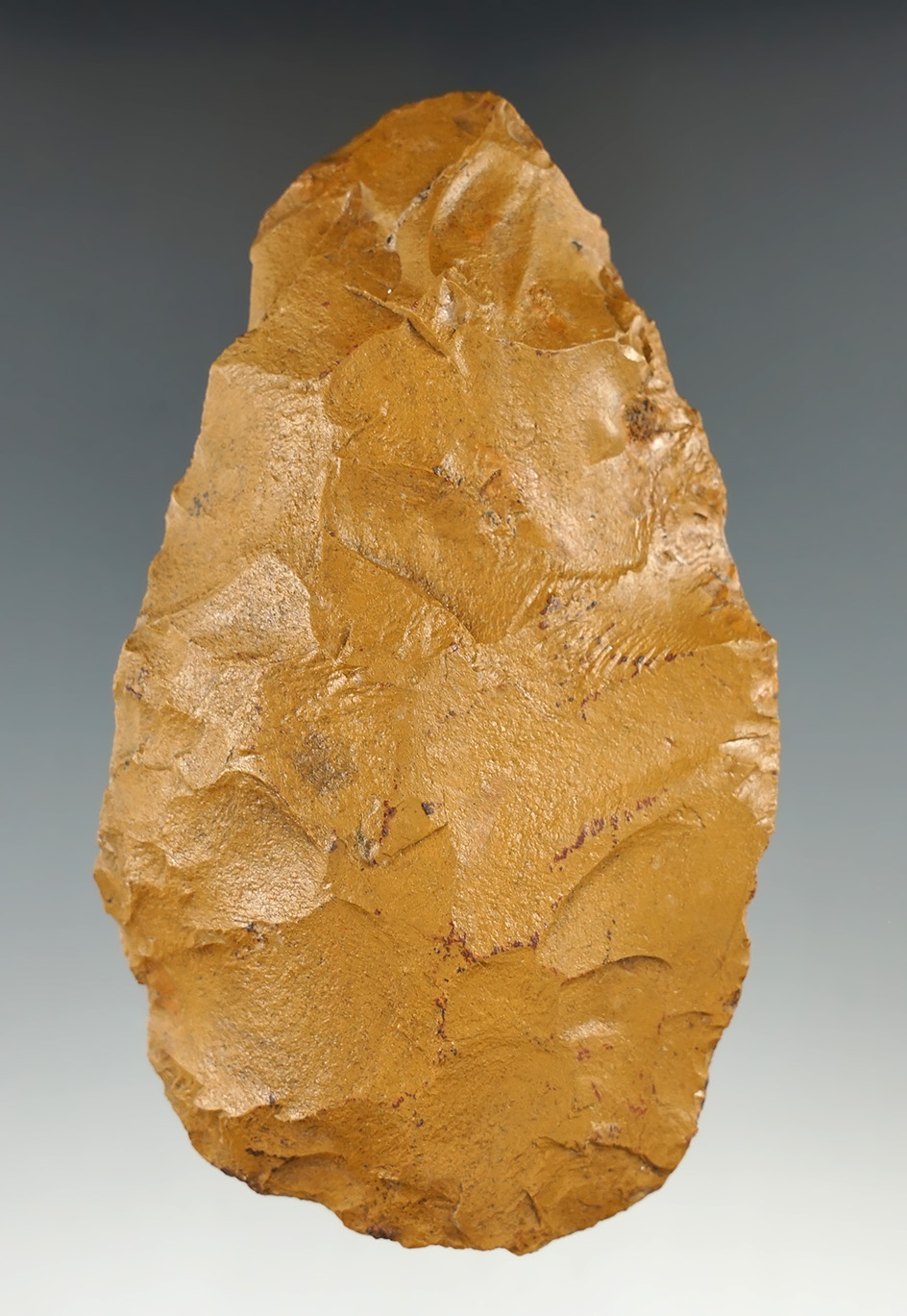 Heavily patinated 4 3/4" preform or Blade made from Pennsylvania Jasper found in Pennsylvania.