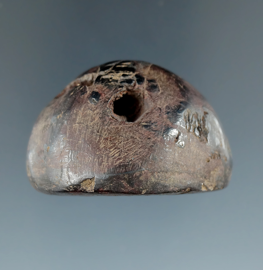 Nicely patinated 1 11/16" Hematite Cone found in Ohio. Ex. Bruce Gandee, Scott Swanger.