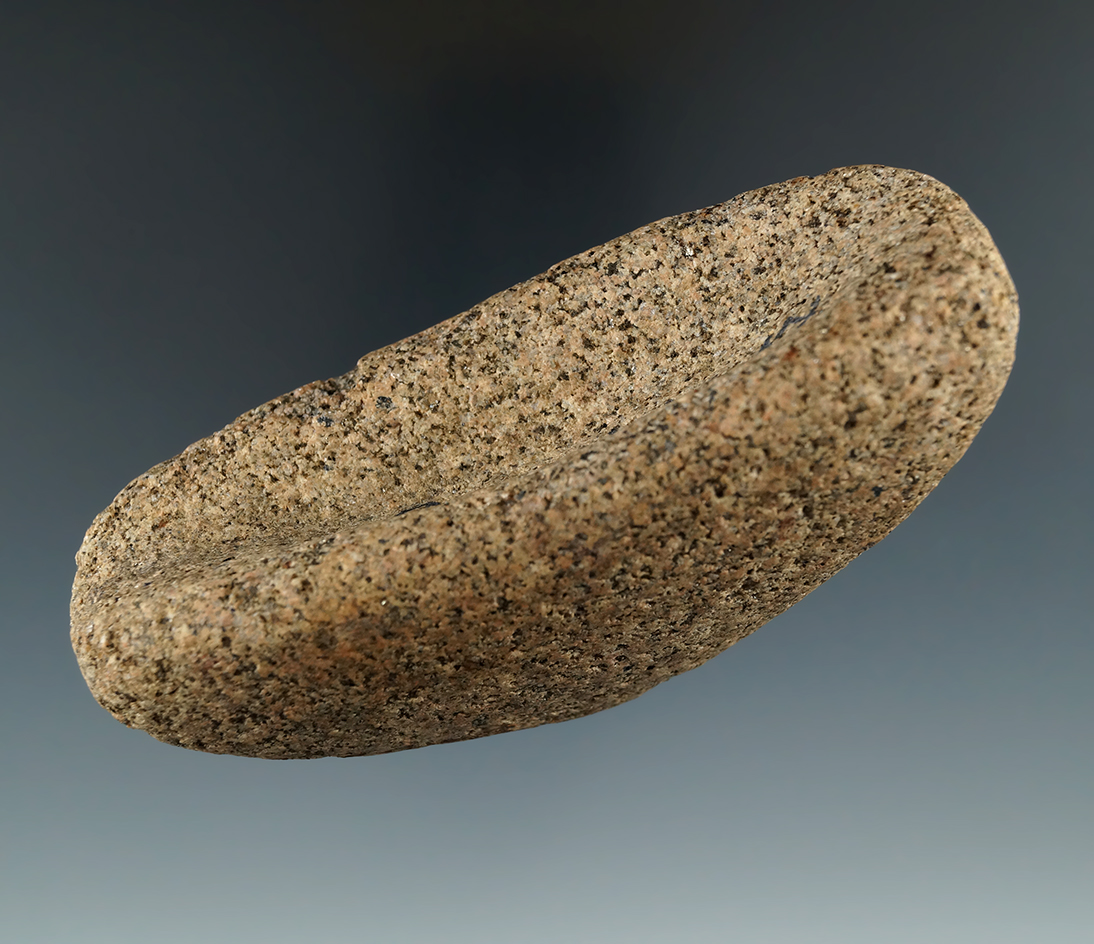 4 1/8" Undrilled Hardstone Boatstone found in Bath Co., Kentucky. Comes with a Davis COA.