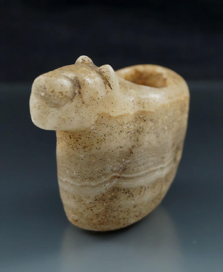 2 15/16" Long Inca Llama Conopa with a nicely detailed head area, found in Peru.