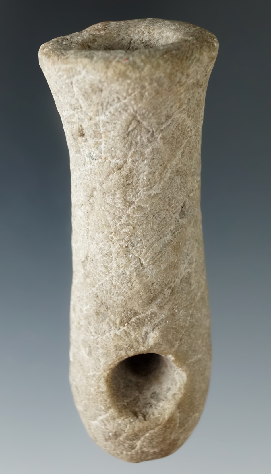 3 1/4" Unique Stone Pipe made from fossilized coral found near Lake Michigan.