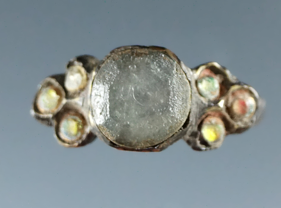 French trade Ring, Ottawa. The late 1600s found in St. Ignace, Michigan.