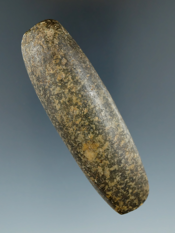 3 5/8" Chisel found in Clinton Co., Ohio. Nice overall polish and good bit. Ex. Bob Converse.