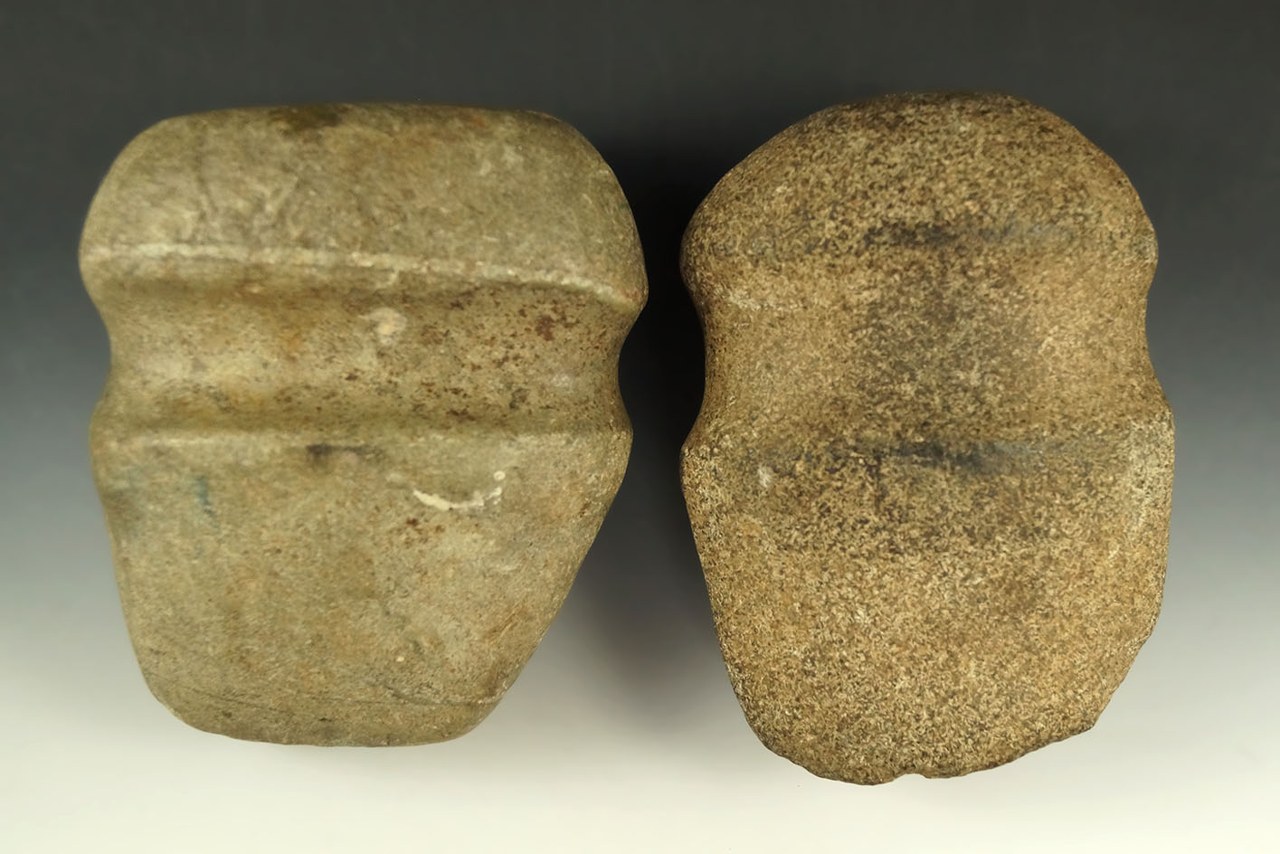 Pair of full grooved Axes found in Ohio, largest is 4 3/8".