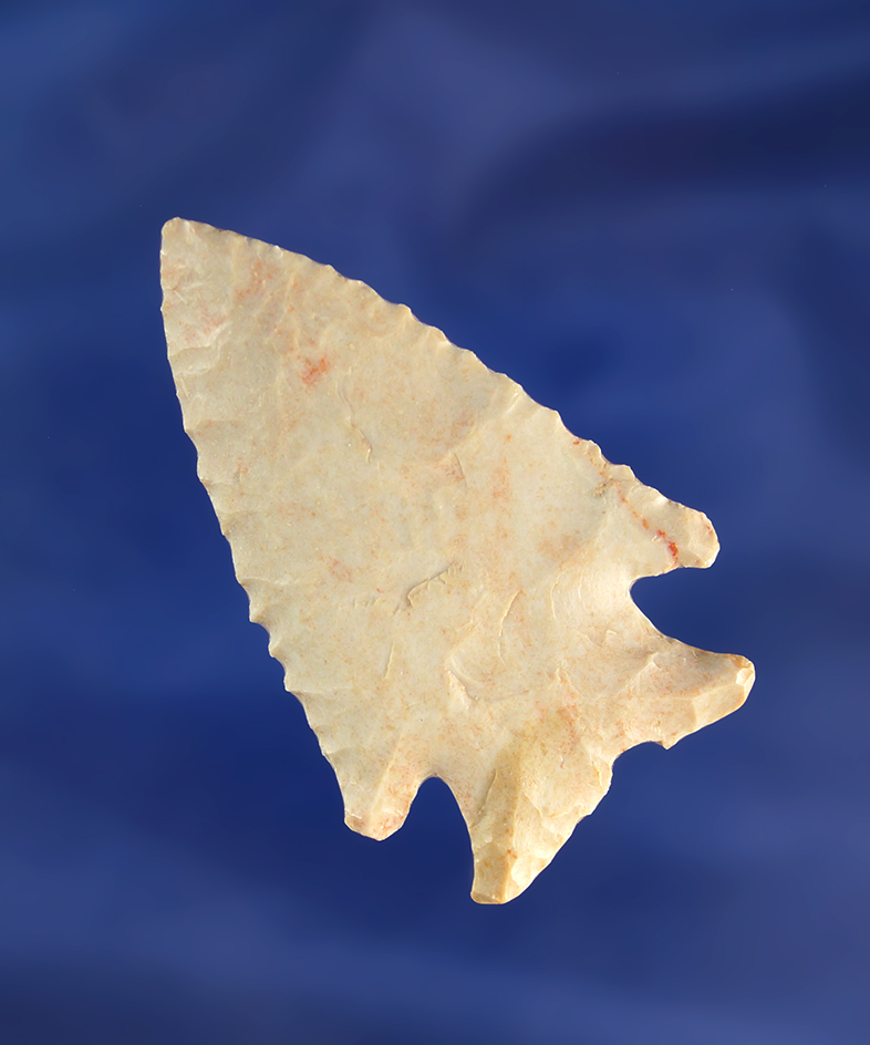 2 1/8" steeply beveled Hardin Barb found in the Marshall/Peoria counties Illinois area