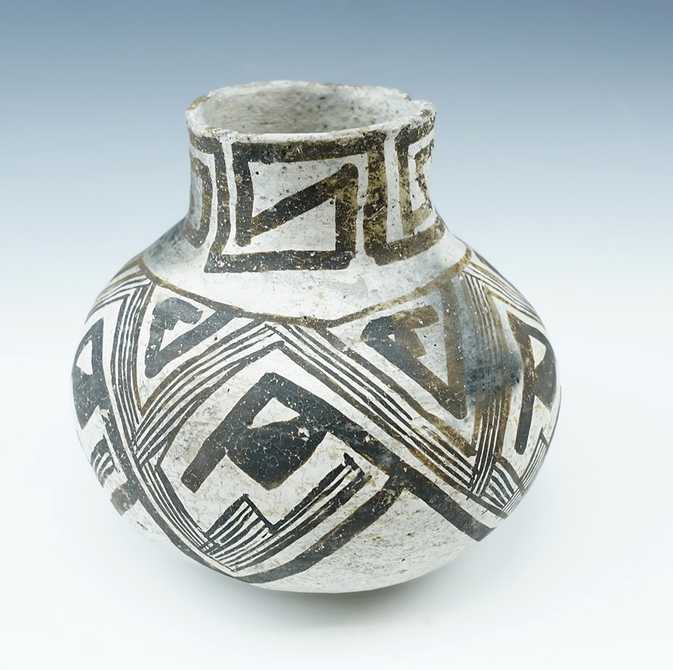 3 3/4" Tall by 4 1/2" Wide Anasazi Water Bottle found in New Mexico.