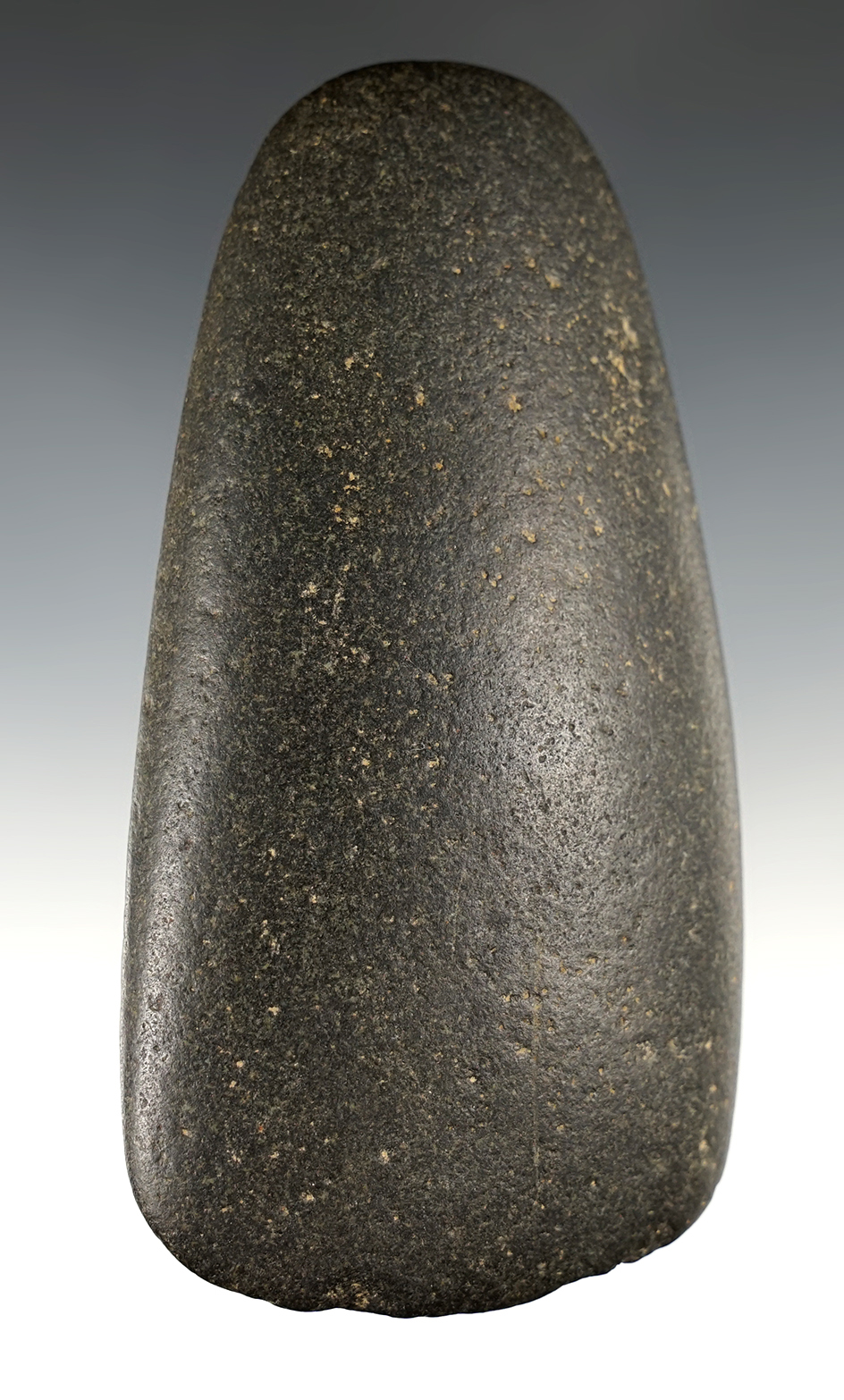 Beautifully polished 5 1/8" Hardstone Adze found in Franklin Co., Ohio. Ex. Dr. Copeland.