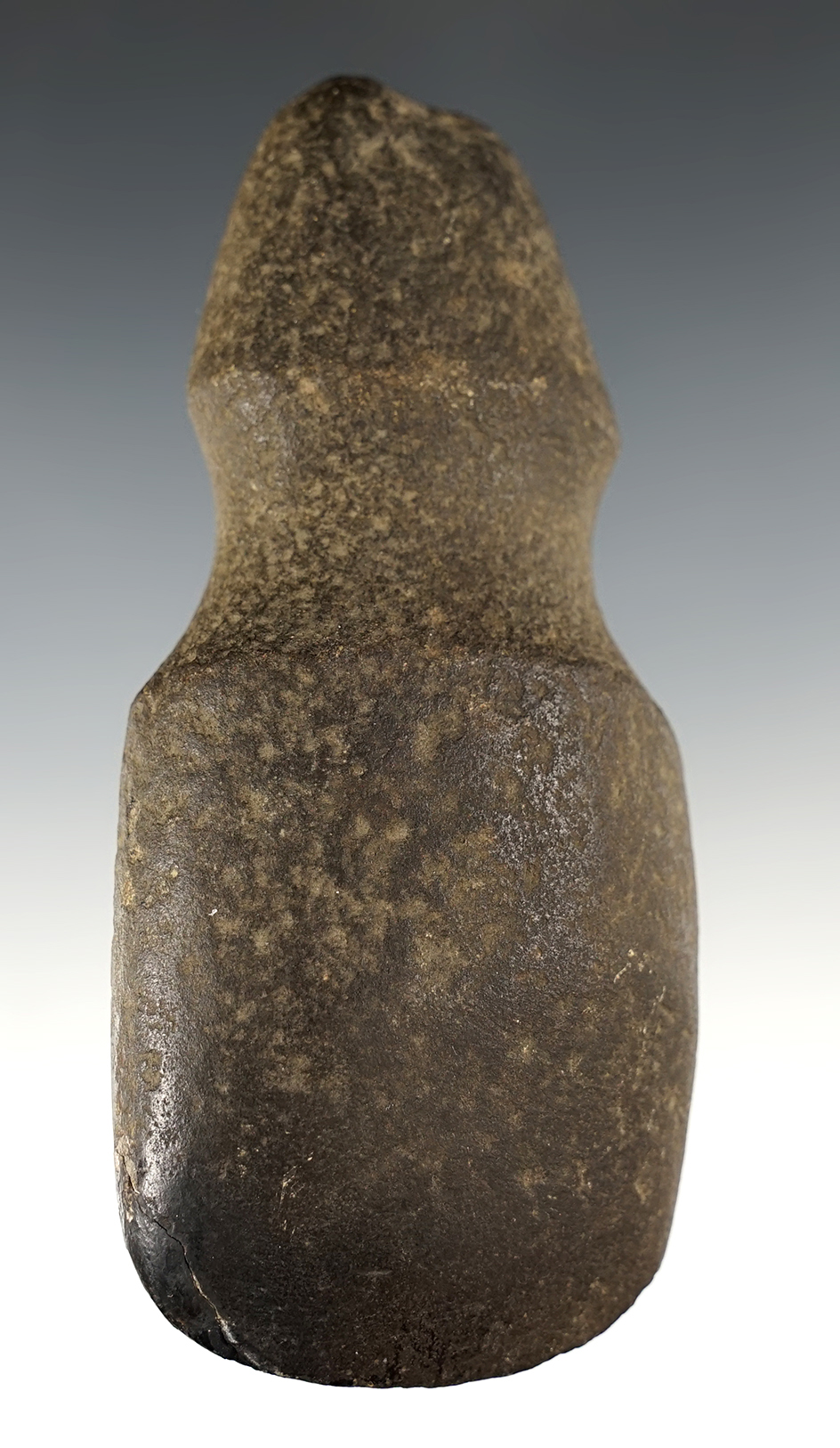 Rare style 5 1/16" Long 3/4 Top-Grooved Adze - Crawford Co., Ohio. Restoration to one corner