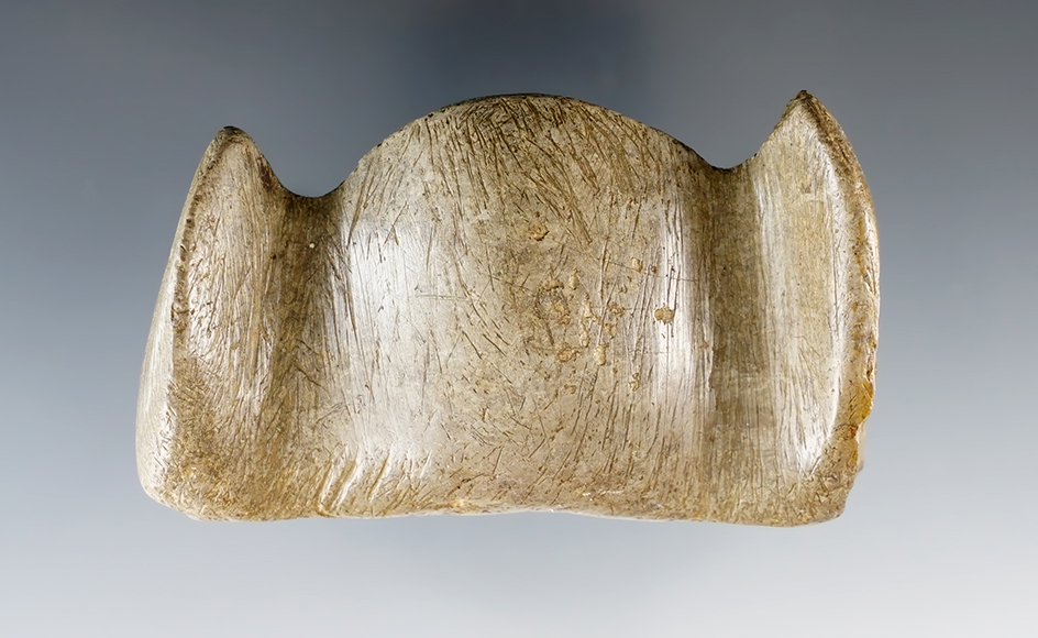 Rare! 2 7/8" Undrilled Bar Amulet made from Pipestone found near Gordon, Pennsylvania.