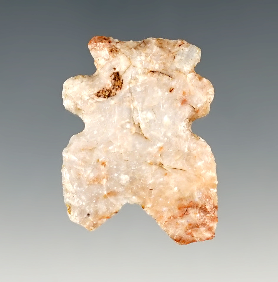 1 3/16" Uniquely salvaged Paleo point. Found in Mesa Co., Colorado.