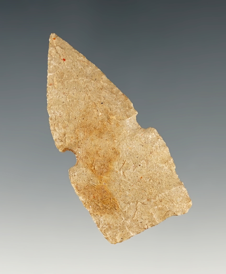 Outstanding 2 1/16" Sudden point made from Sugar Quartz, Navajo Co., Arizona.