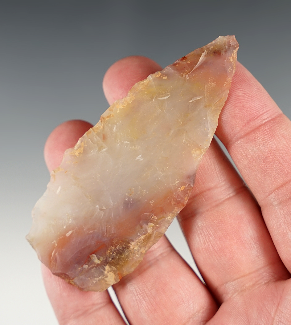 3 1/4" Knife made from beautiful Agate. Found in Utah. Ex. Robert Roth.