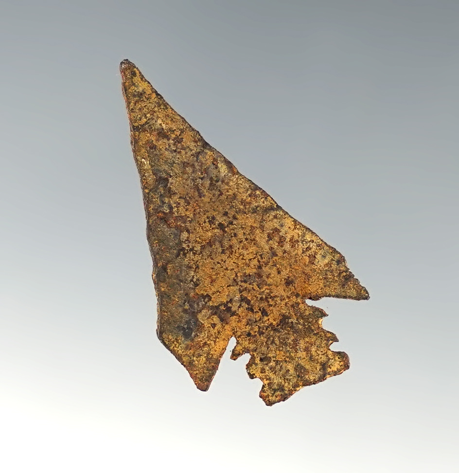 1 5/16" Historic Iron Arrowhead found in Lincoln Co., Colorado.