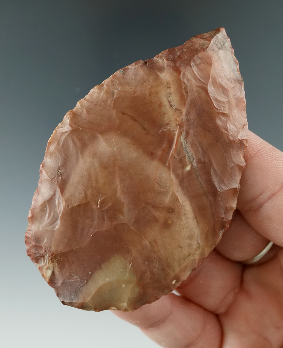 Beautiful material on this 3" Woodland Blade found in Michigan.