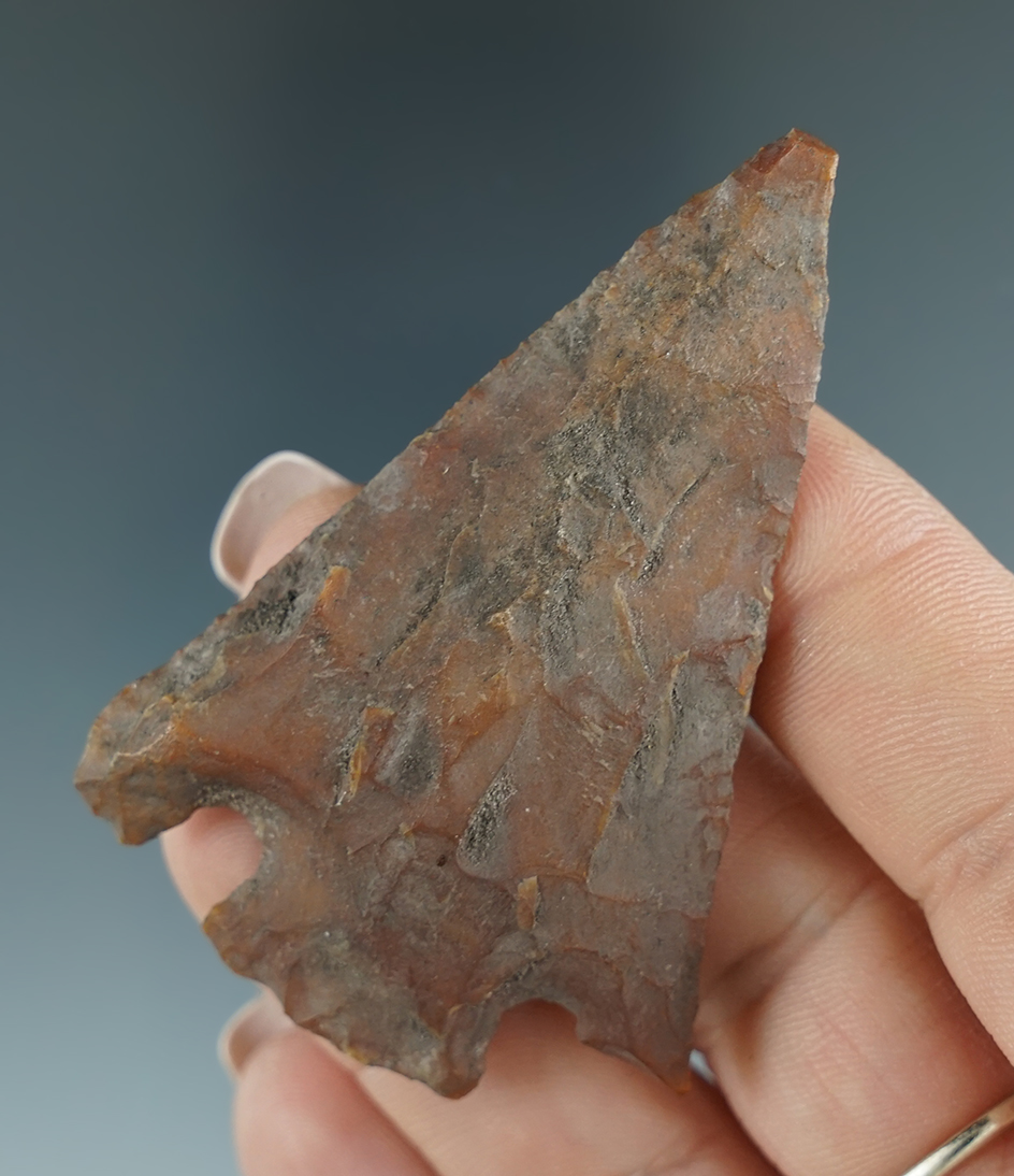 2 9/16" Cornernotch Knife with a nice River stained patina found in Florida.