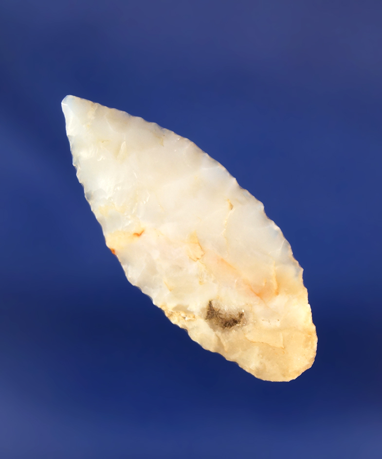 1 5/16" Leaf Point made from quality agate found near the Columbia River, Washington.