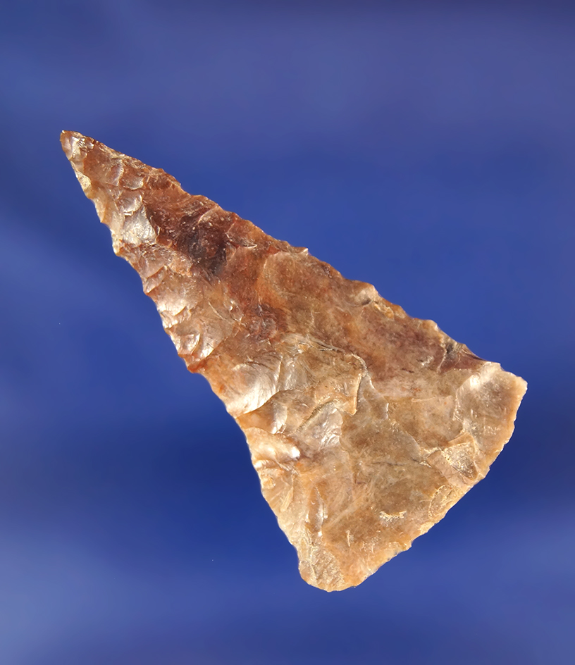 1 11/16" Atlatl Valley Triangular made from petrified wood found near the Columbia River, WA.