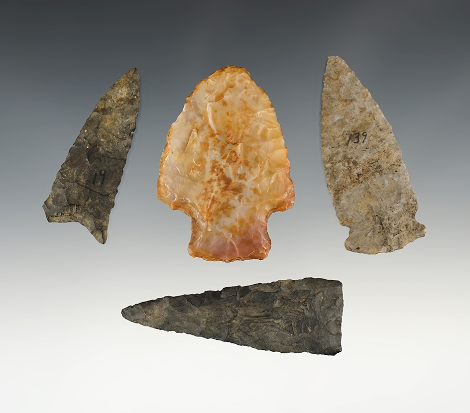 Set of 4 nice points. Vermont & Arkansas.