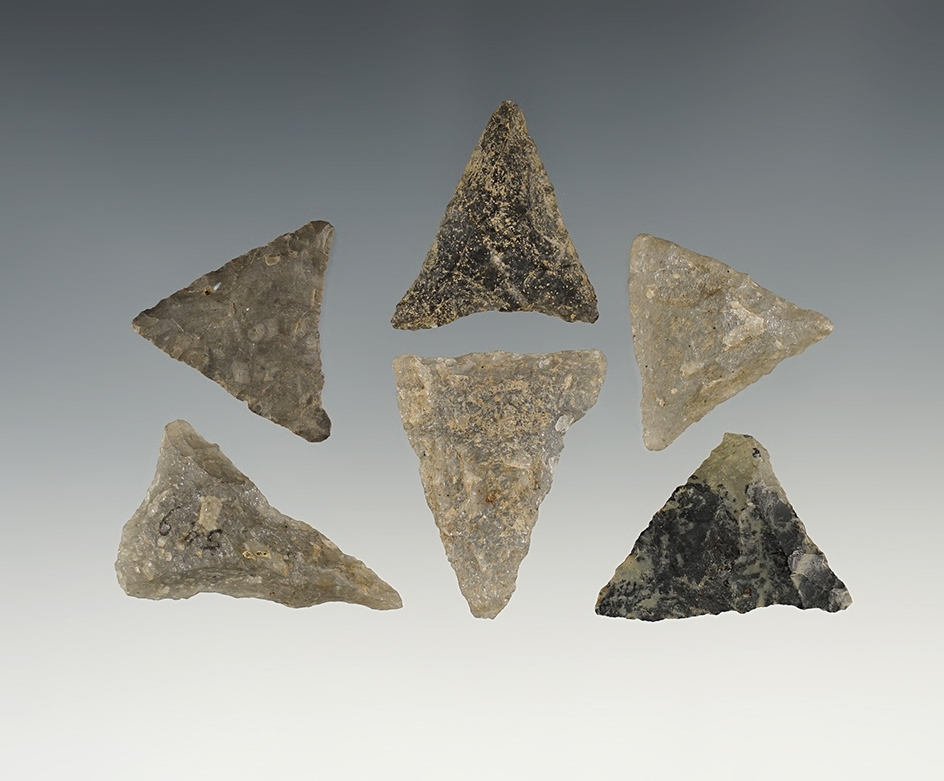 Set of 6 nice Levanna Triangles Colchester, Vermont.