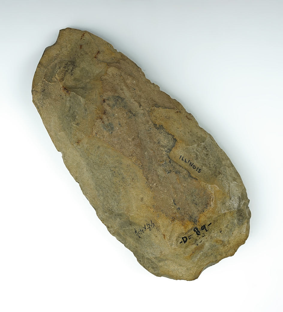 9 1/4" Illinois Hoe that is heavily patinated.