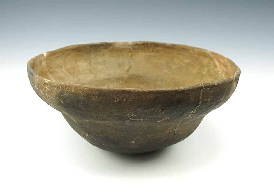 8 1/2" Pottery Vessel, restoration and glued - AL