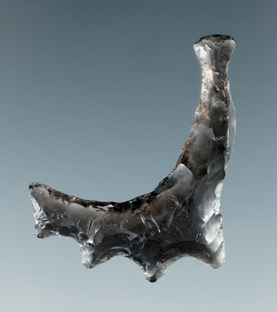 Rare! 1 1/2" eccentric obsidian pendant found in Malheur County Oregon.