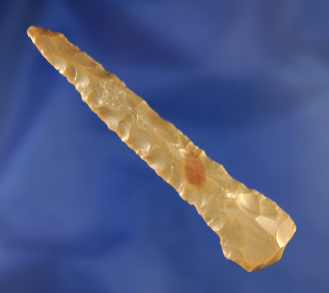 3 1/16" Carter Cave Flint Drill found in Scioto Co.,  Ohio. Ex. Les Gerkin collection.