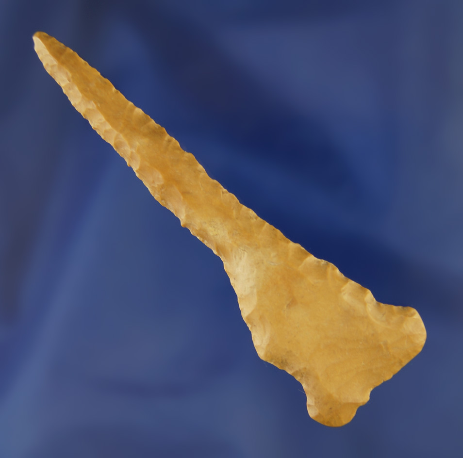 3 3/16" fluted Greenbrier Drill found in Graves Co.,  Kentucky.  Davis G-10 COA.