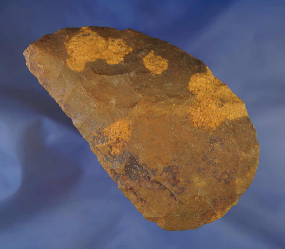 Large 4 5/8" nicely river patinated Uniface knife  found near the Santa Fe River, Alachua Co.,  FL