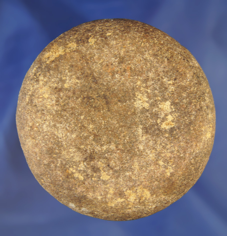 2 9/16" dimpled Discoidal that is nicely patinated found in Illinois. Jackson COA.