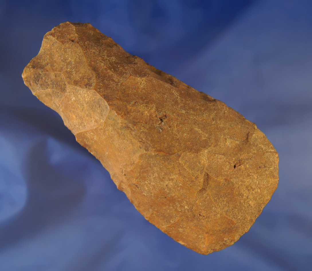 5 1/8" heavily River patinated Flint Adze found near the Santa Fe River, Alachua Co.,  Florida.