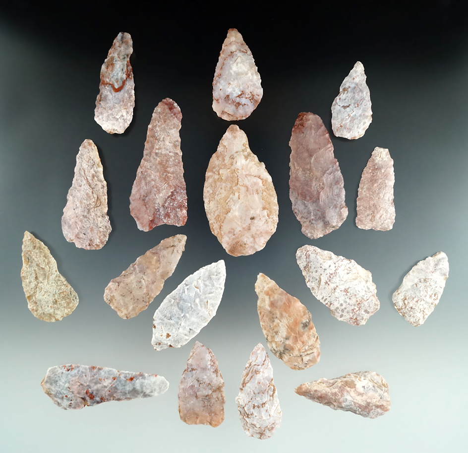 Group of 18 colorful knives found in Utah, largest is 2 3/4".