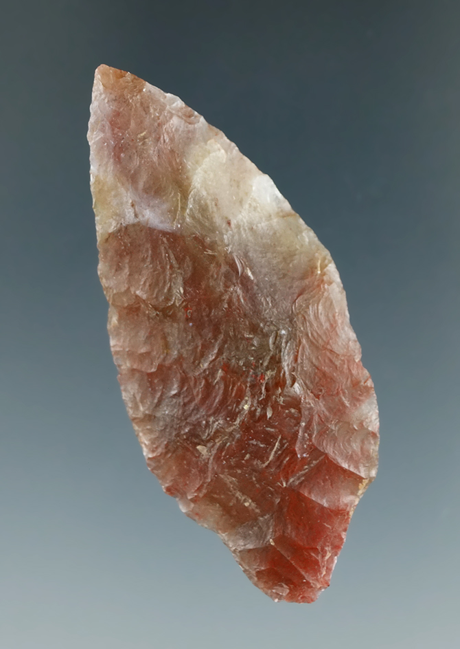 2 1/4" small Stemmed Knife made from beautiful, highly translucent multi-colored agate - Utah.