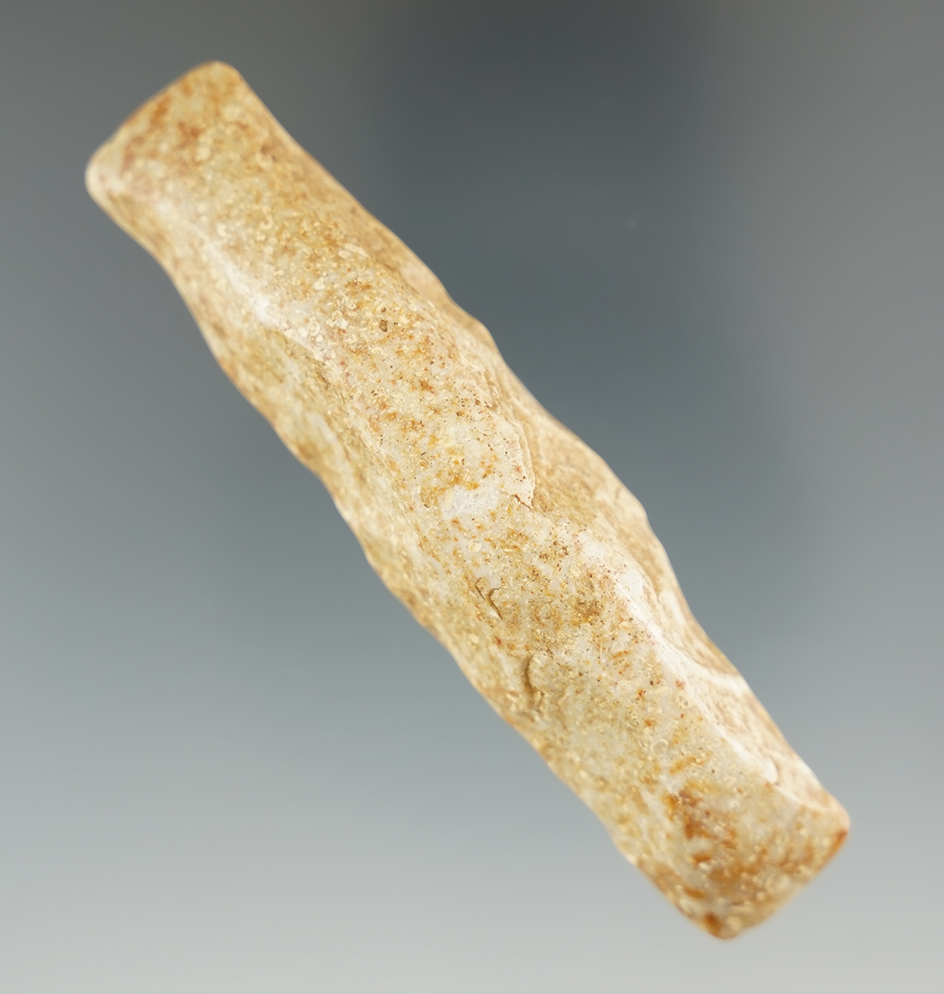 Unique! 3 3/8" dual bit Flint chisel found in Tipton County Tennessee. Ex. Henry English collection.